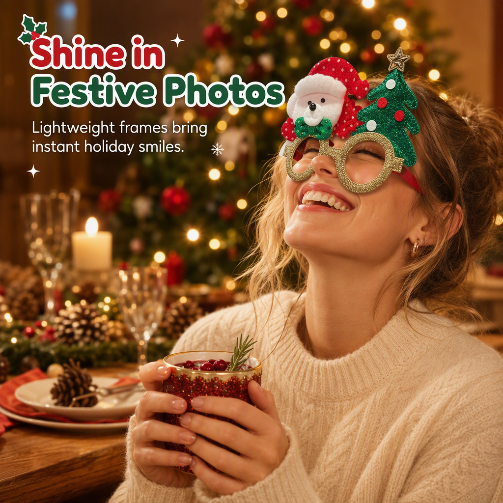👻 🎃Novelty Christmas Eyeglass Frames Funny Holiday Party Decoration Eyewear