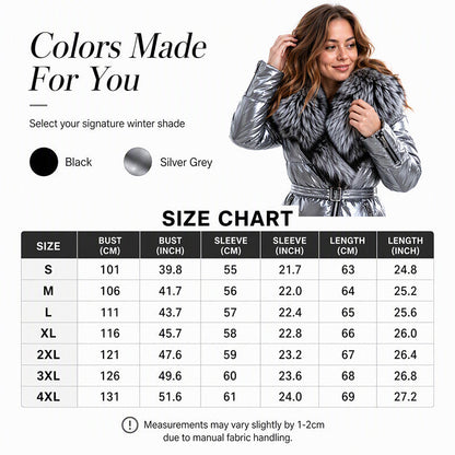 🖤Black Friday Sale🖤❄️Women's Padded Jacket with Faux Fur Collar